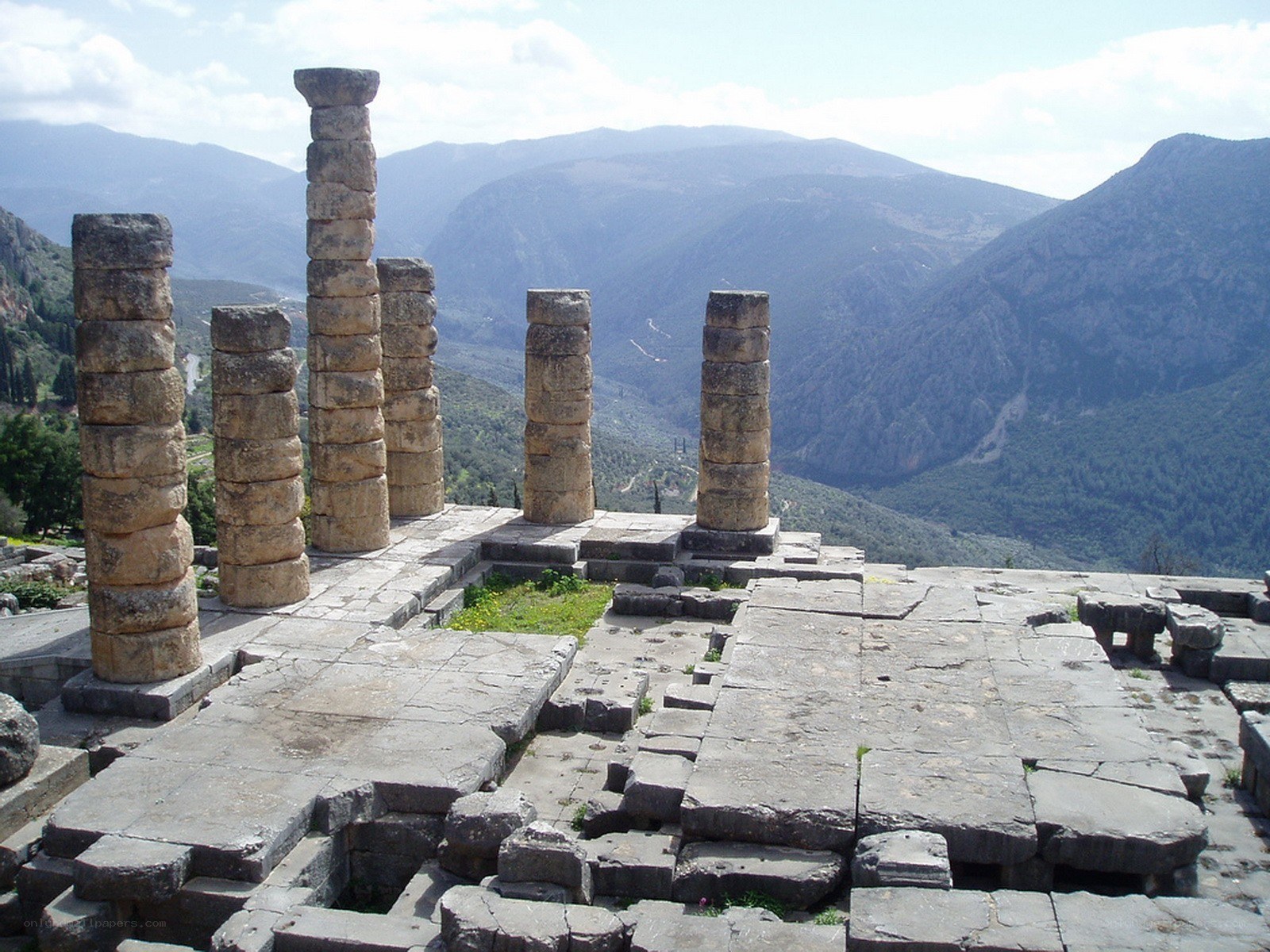 Ancient temple ruins in Greece