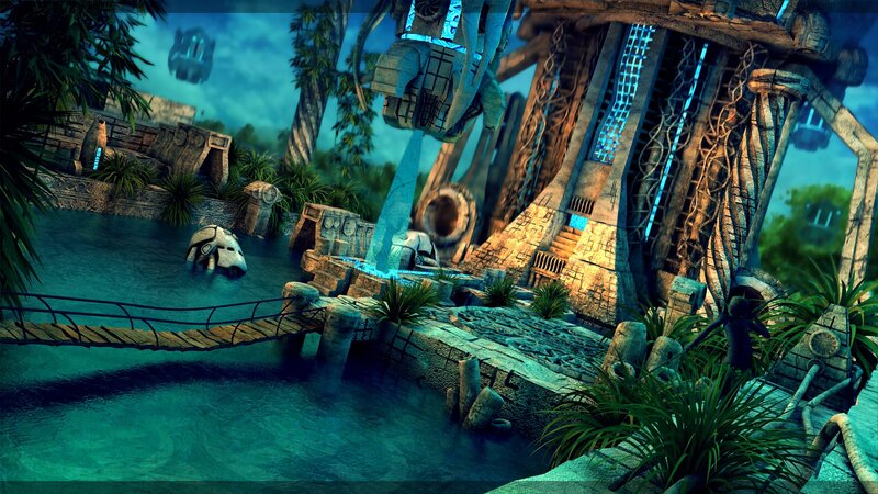 ancient temple ruins in jungle