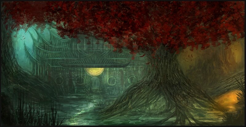 Ancient Temple under Tree