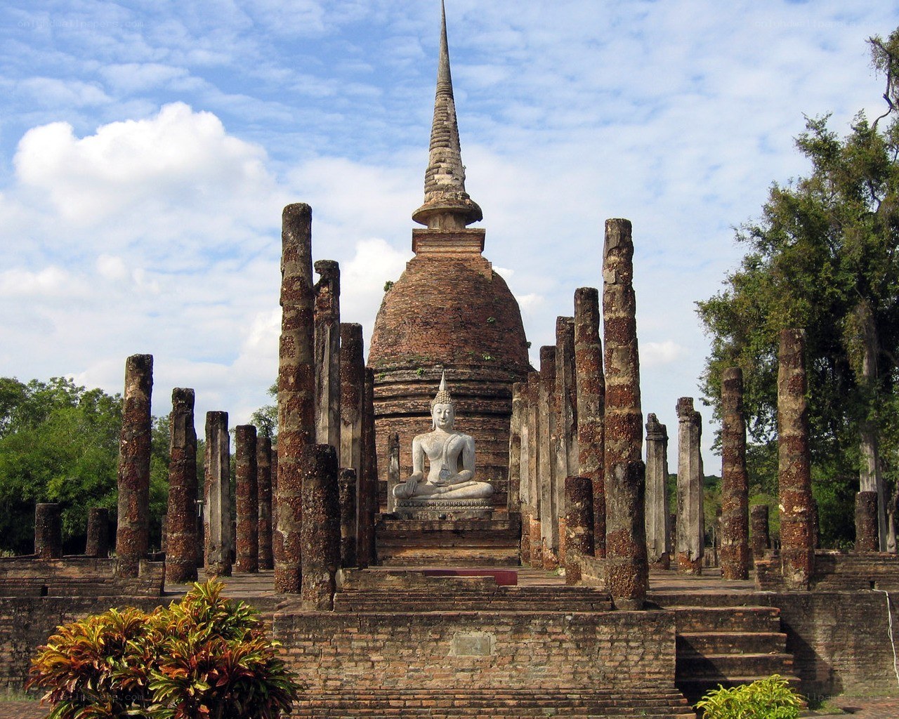 Ancient temple with Buddha statue