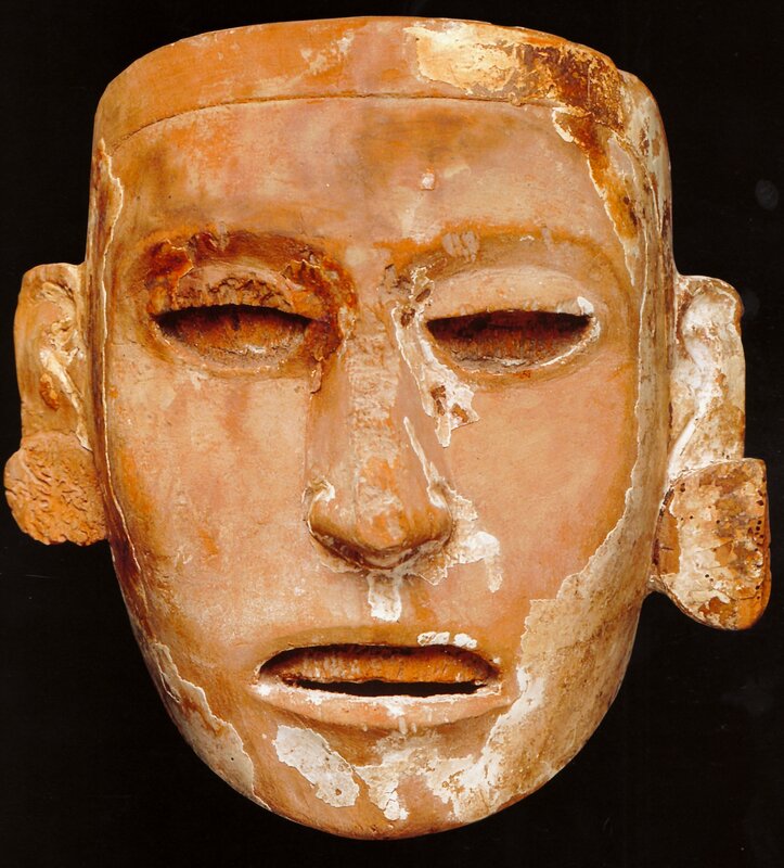 ancient terracotta mask