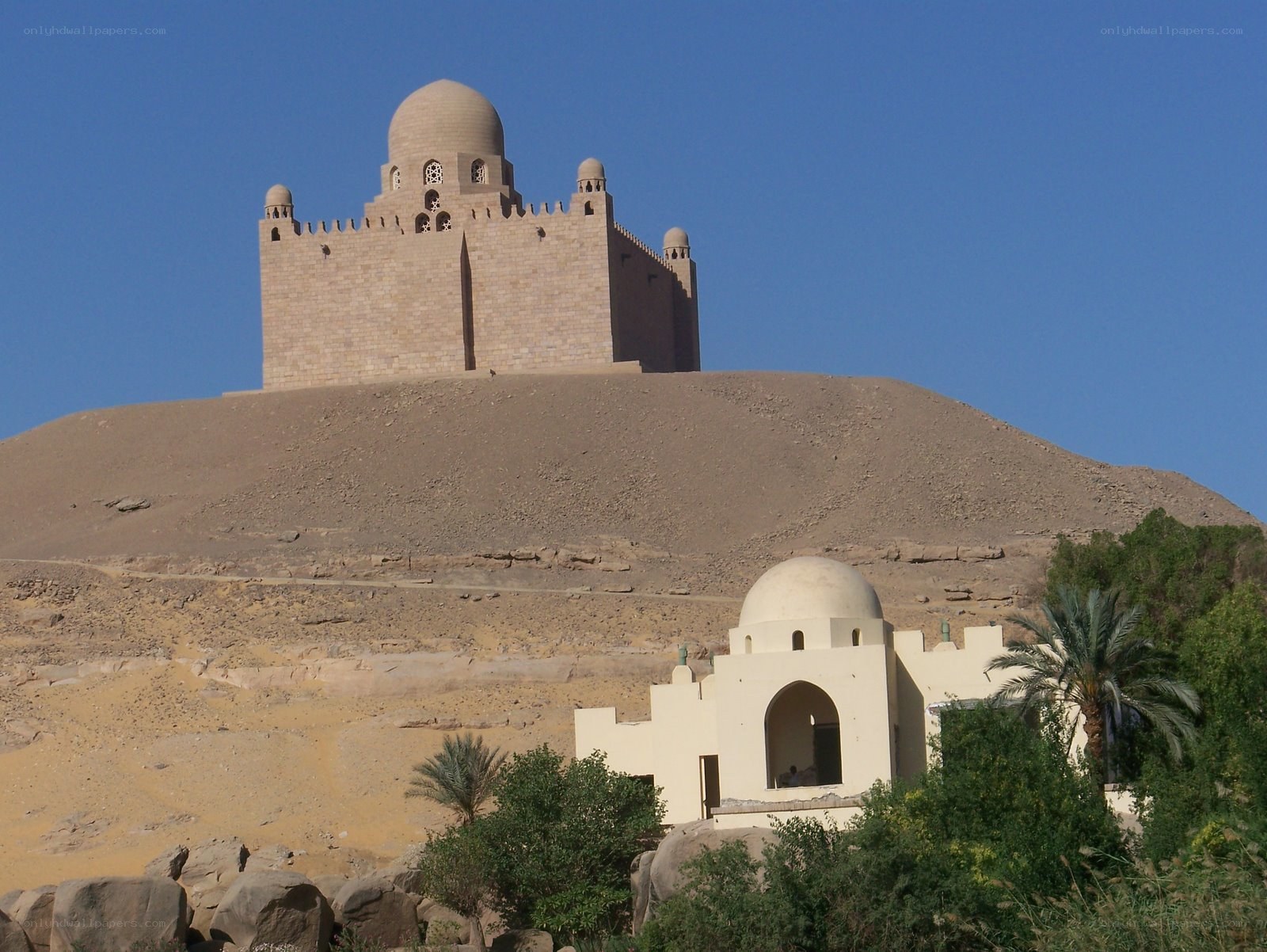 ancient tomb on a hill