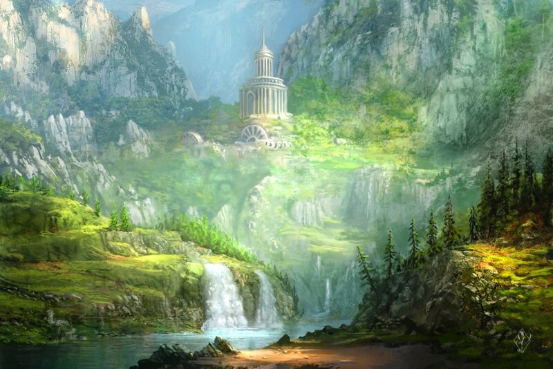 Ancient Tower in Canyon