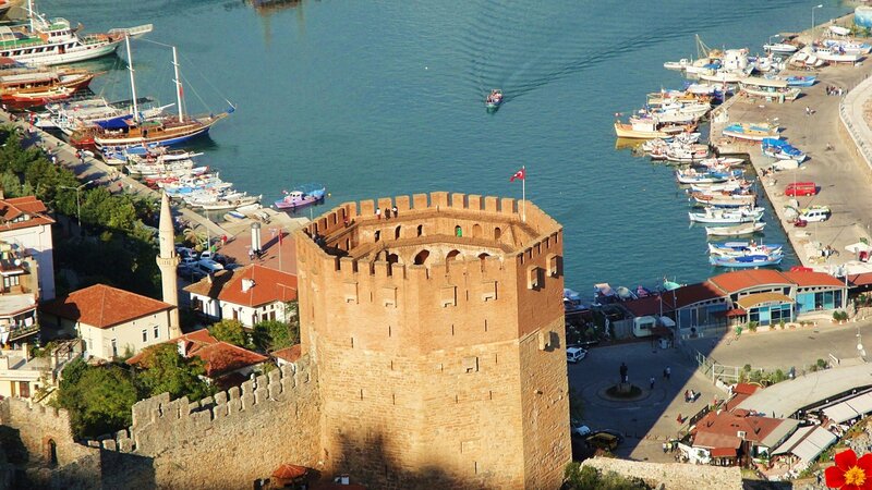 Ancient Tower in Harbor