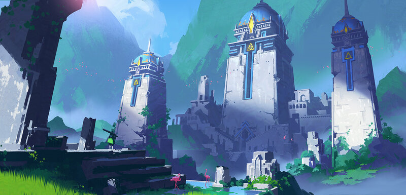 Ancient Towers in Ruins