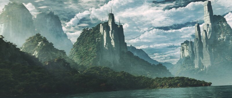 Ancient Towers on Mountains