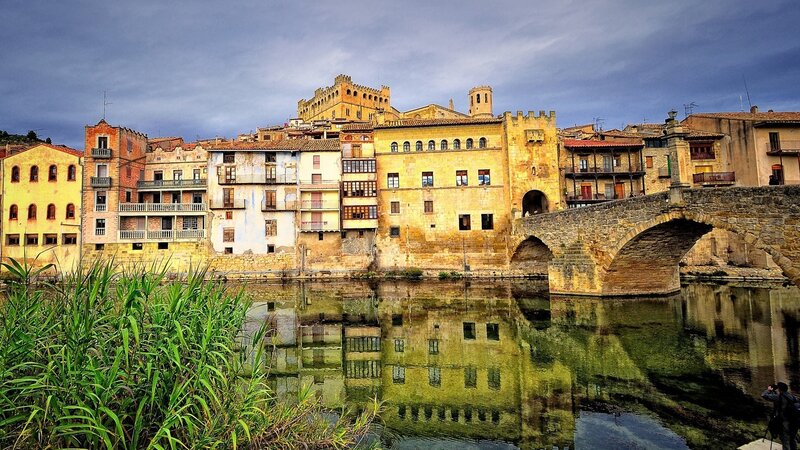 Ancient Town by River