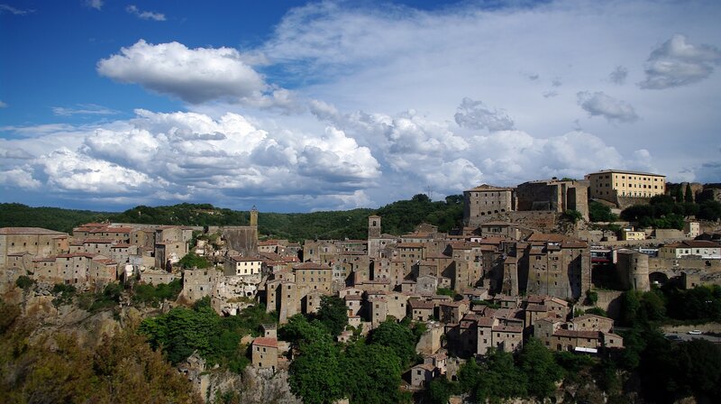 Ancient Town on a Hill — Blue