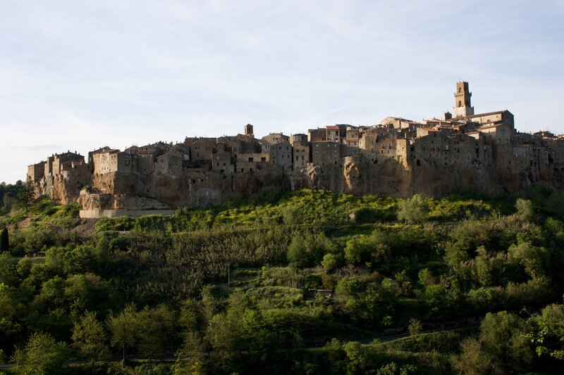 Ancient Town on Cliff — Green
