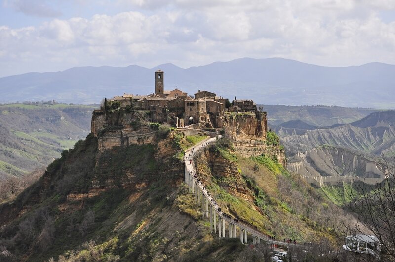 Ancient Town on Cliff