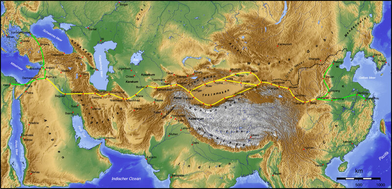 Ancient trade routes map