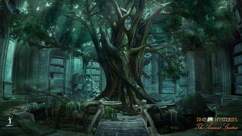 Ancient Tree in Library