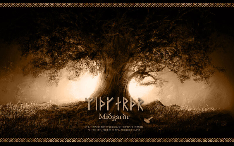 Ancient Tree in Mist — Brown