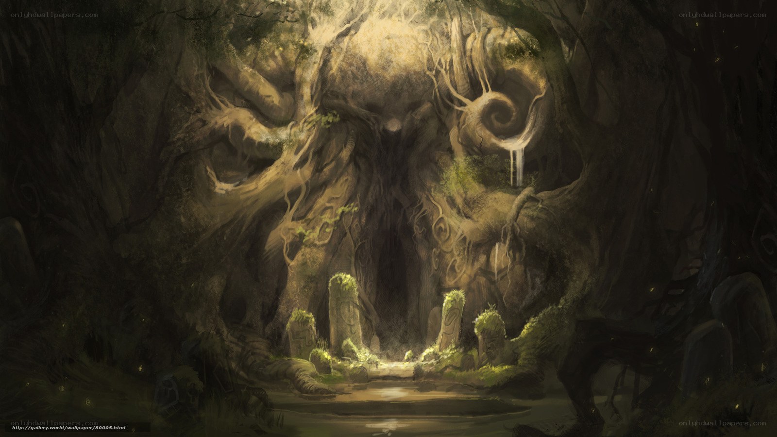 ancient tree spirit shrine