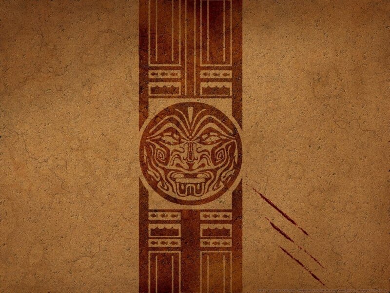 ancient tribal mask design
