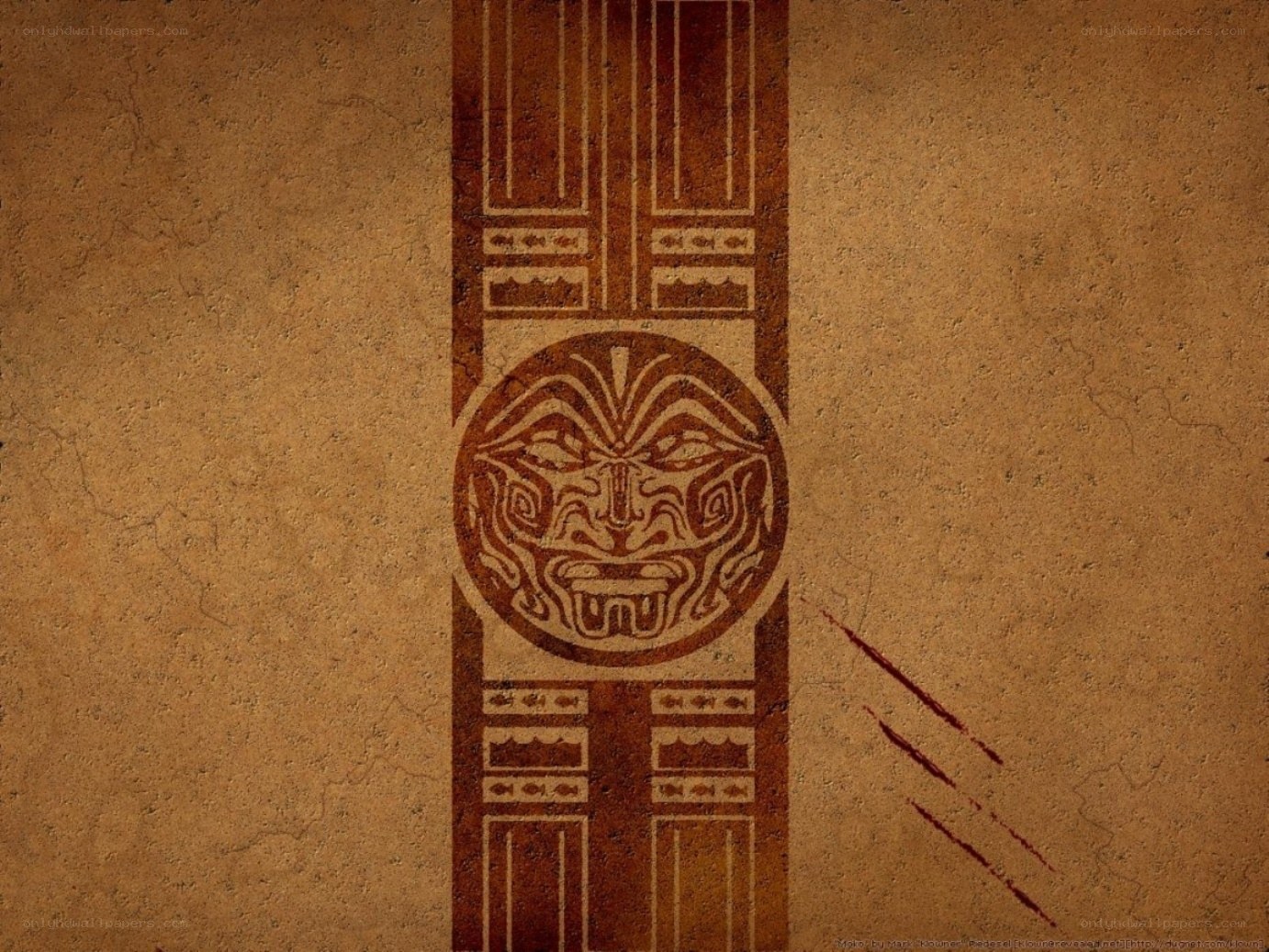 ancient tribal mask design
