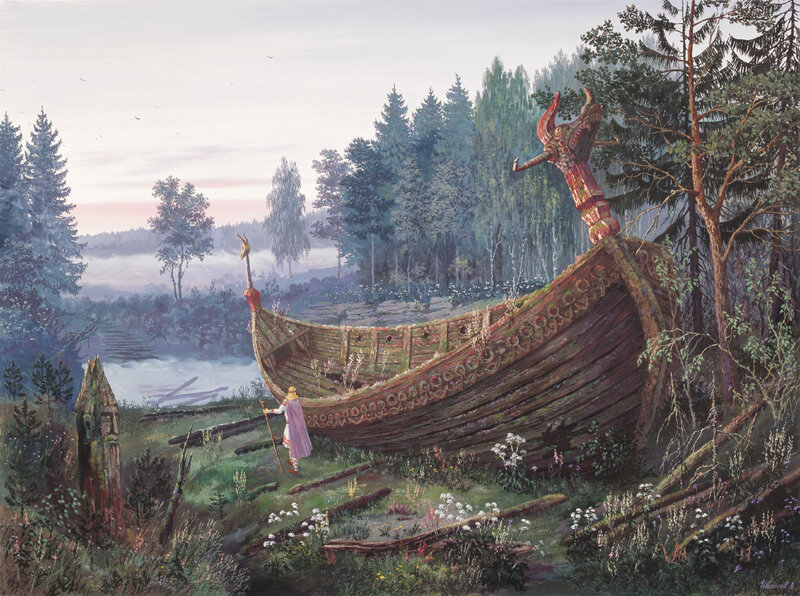Ancient Viking Ship