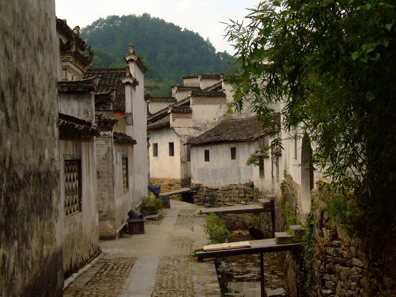 ancient village alleyway
