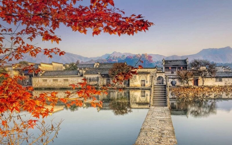 Ancient Village by Lake