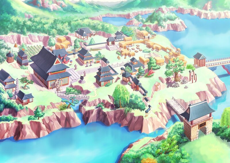 Ancient Village by River