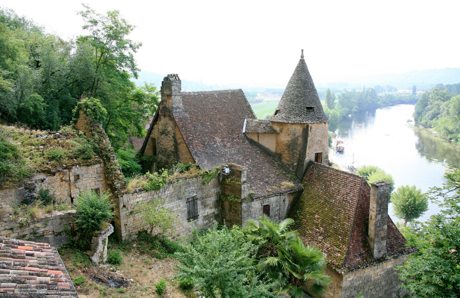 ancient village by the river