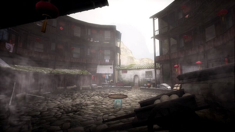 ancient village courtyard