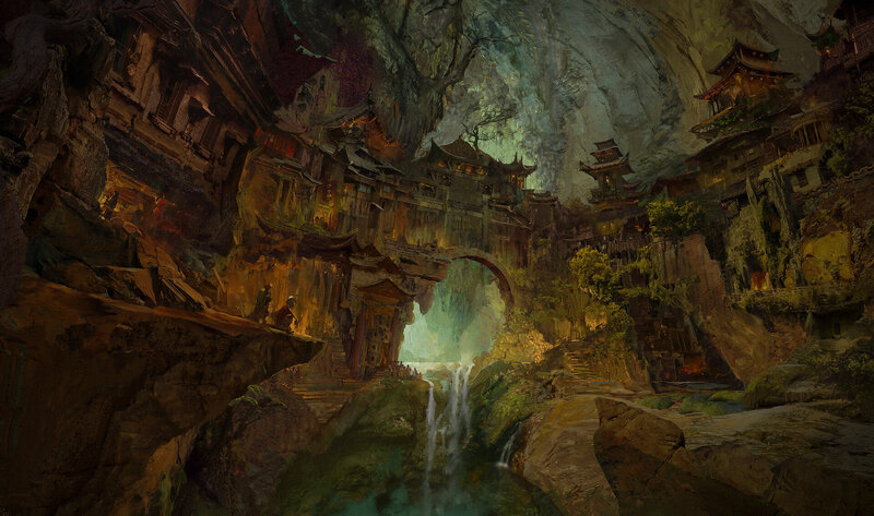 Ancient Village in Cave