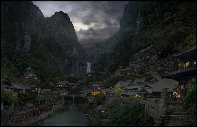 Ancient Village in Mountains