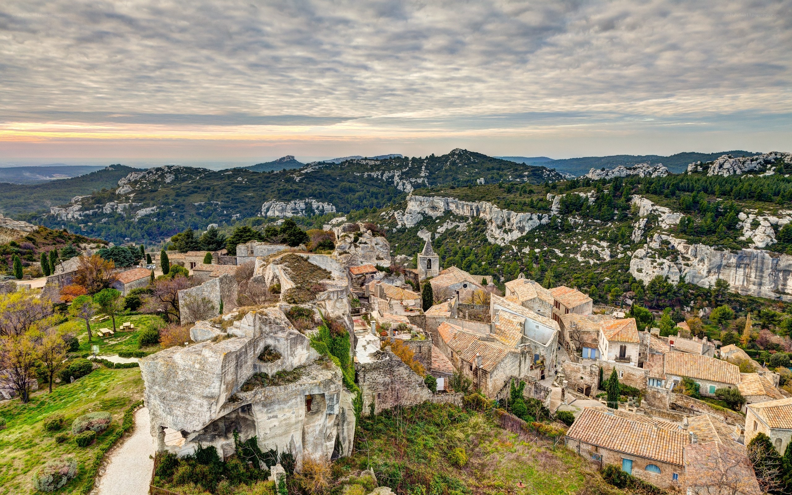 ancient village in southern france
