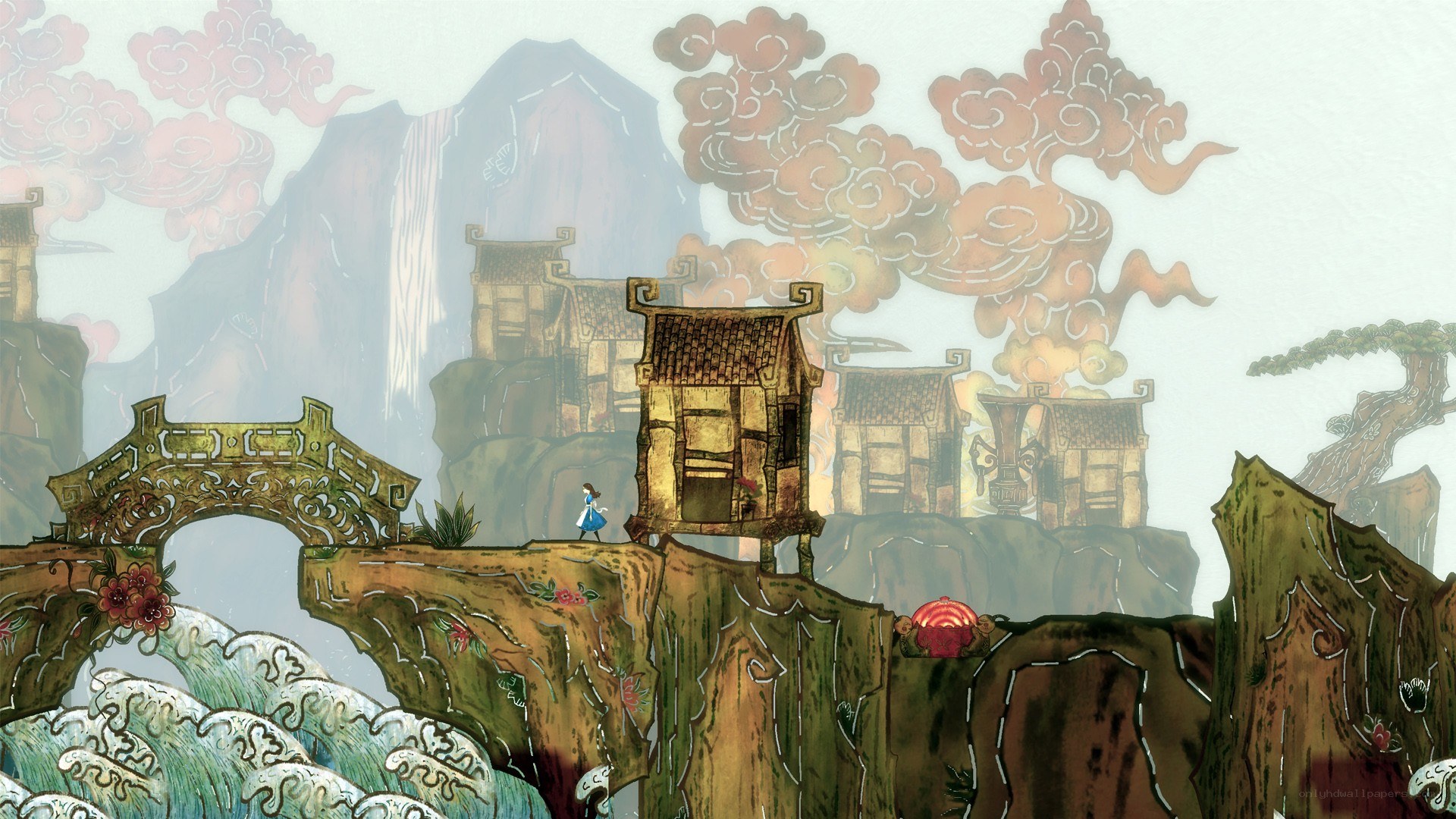 ancient village on a cliff