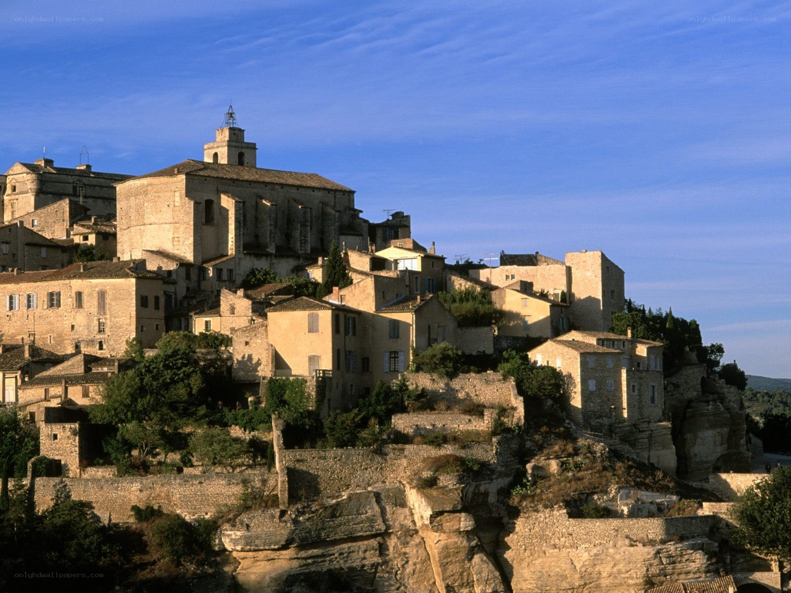 ancient village on a hill