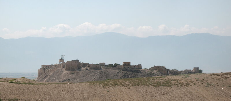 ancient village on a hill