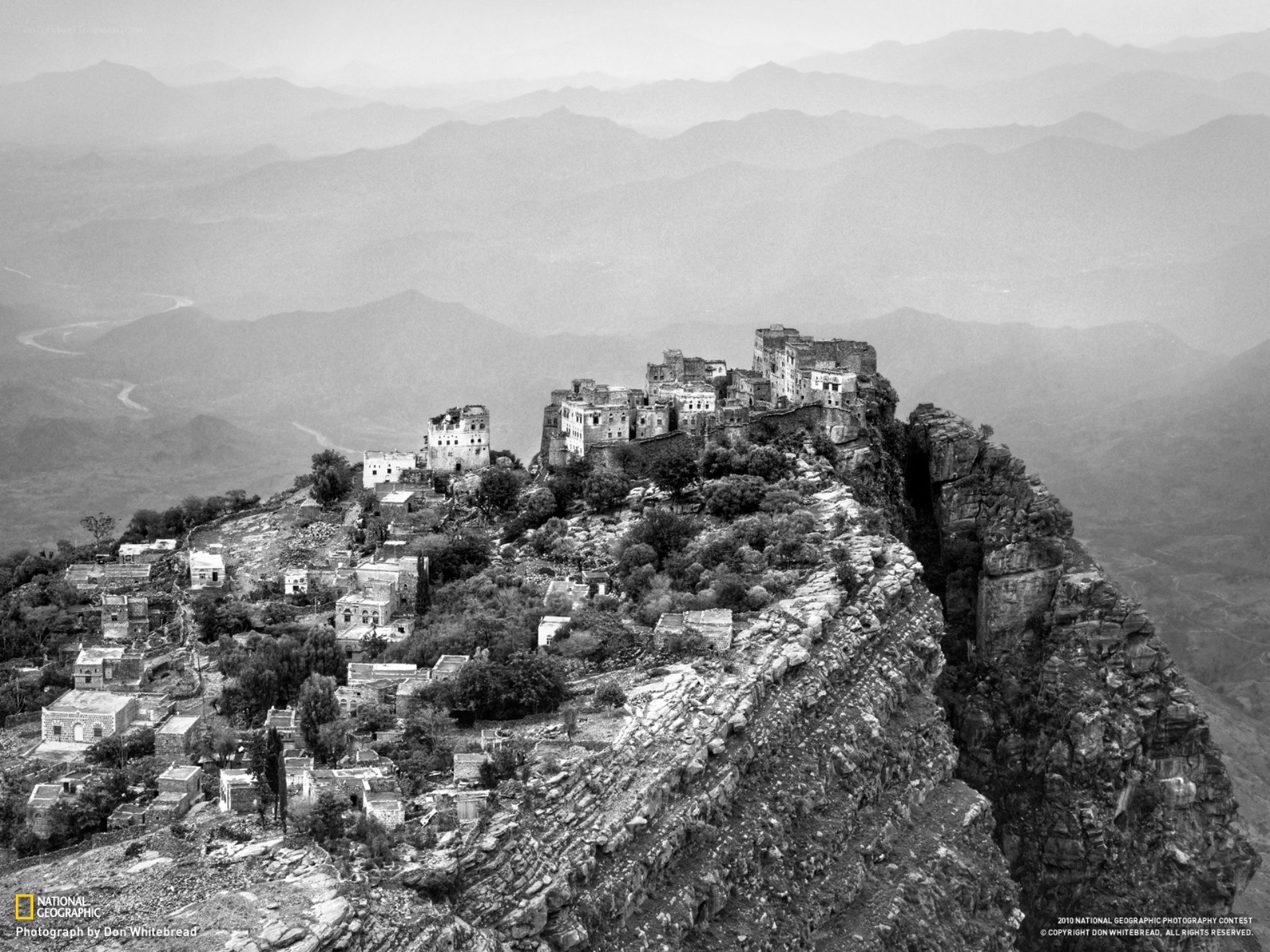 Ancient village on a mountain
