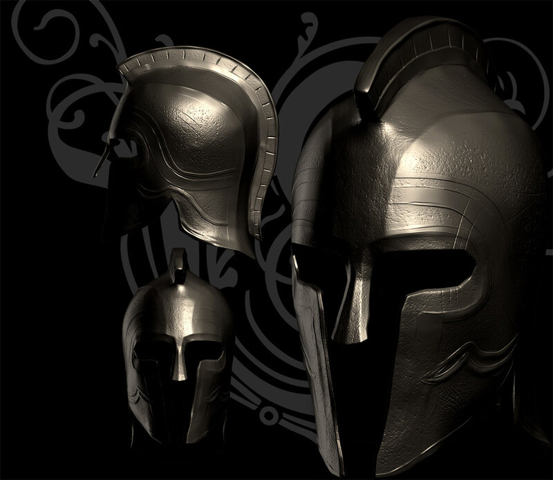 ancient warrior helmets