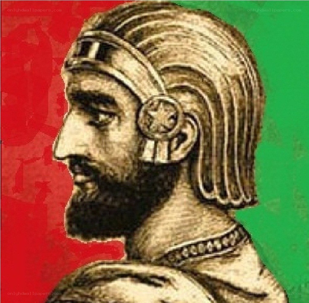 ancient warrior portrait