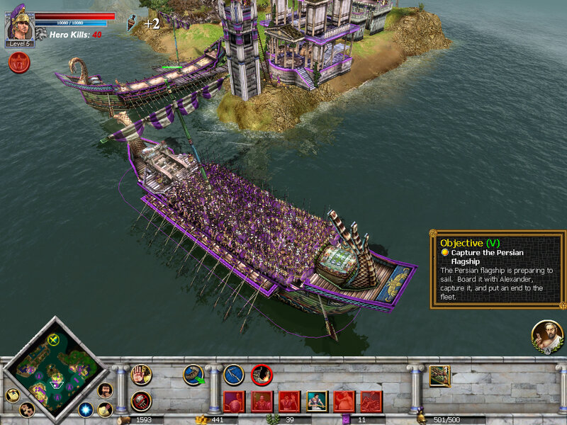 Ancient Warship in Water