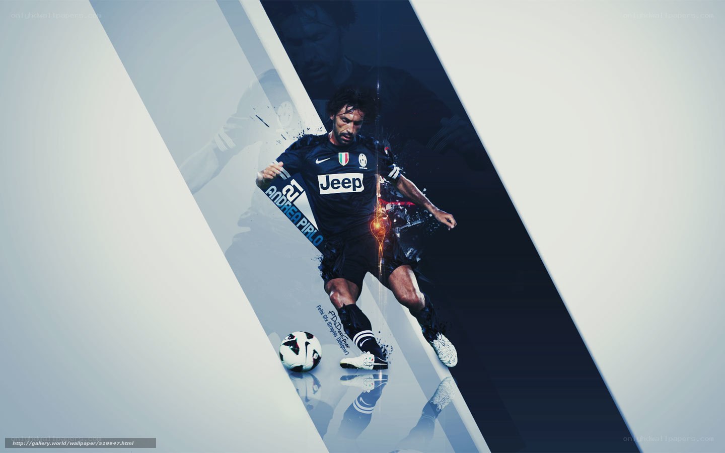 Andrea Pirlo in action