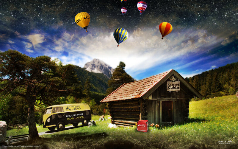 Andrea's Cabin with Hot Air Balloons