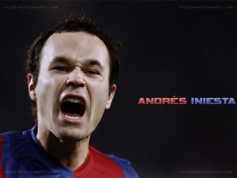 Andres Iniesta celebrating