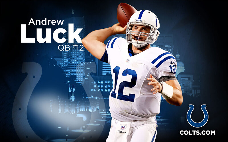 Andrew Luck Throwing Football