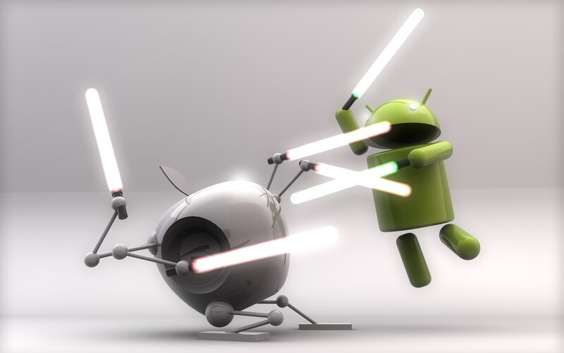 Android and Apple Robots