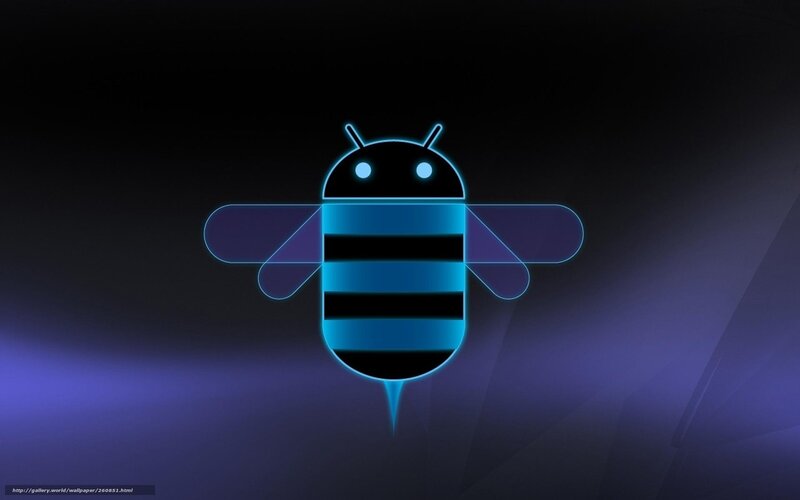 Android bee logo wallpaper