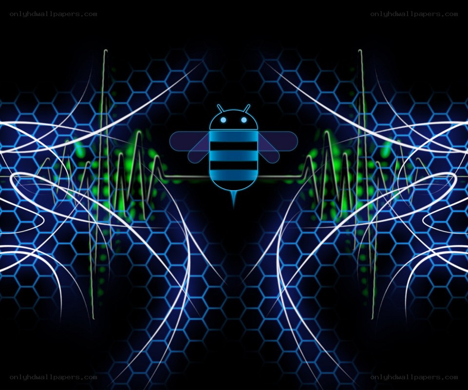 Android bee on hex grid