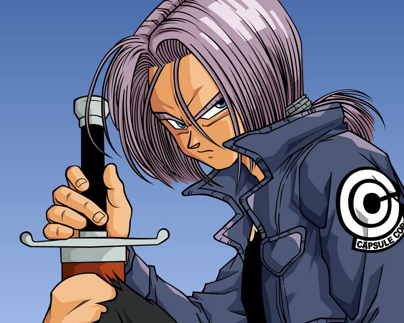 Android Character Holding Sword
