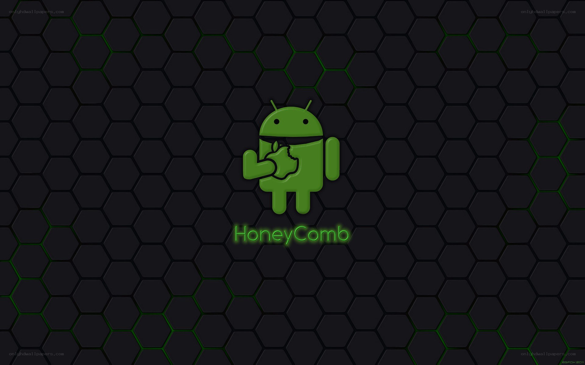 Android Honeycomb logo wallpaper