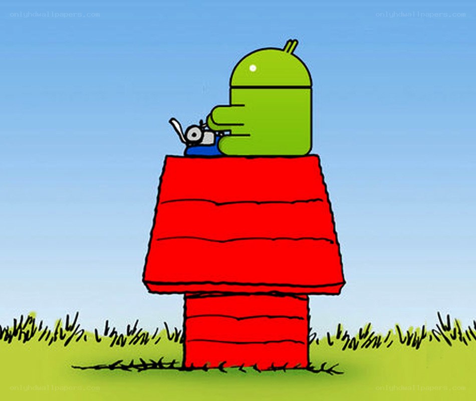 Android in a doghouse