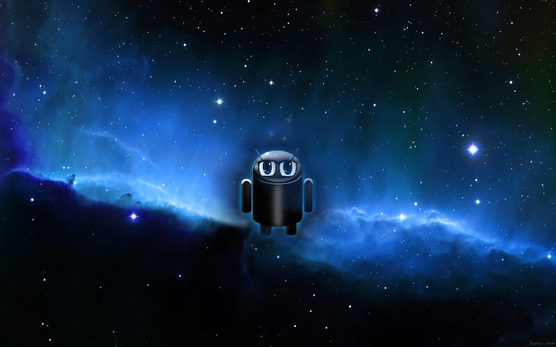 Android in space wallpaper