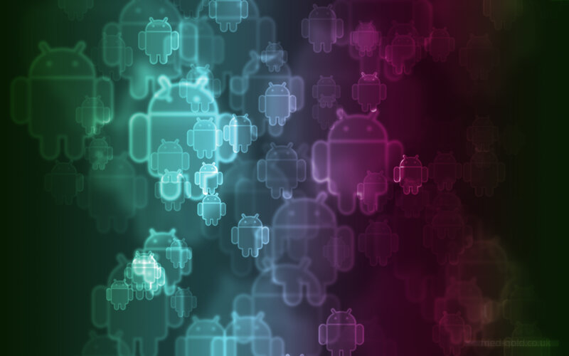 Android logo abstract background