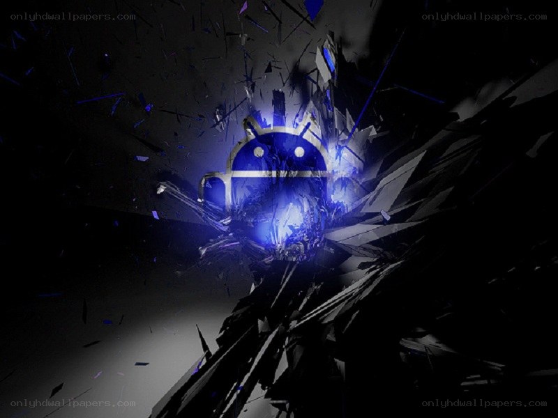Android logo explosion