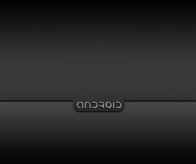 Android Logo on Black — Minimalist